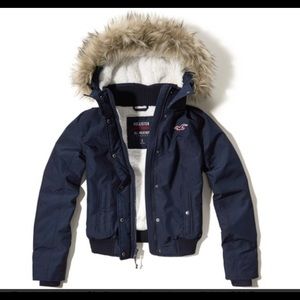 Hollister all weather jacket bomber xlarge